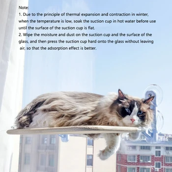 Cat hanging nest super suction cup swing sun can be removed and washed mattress windowsill glass hanging bed pet supplies 1