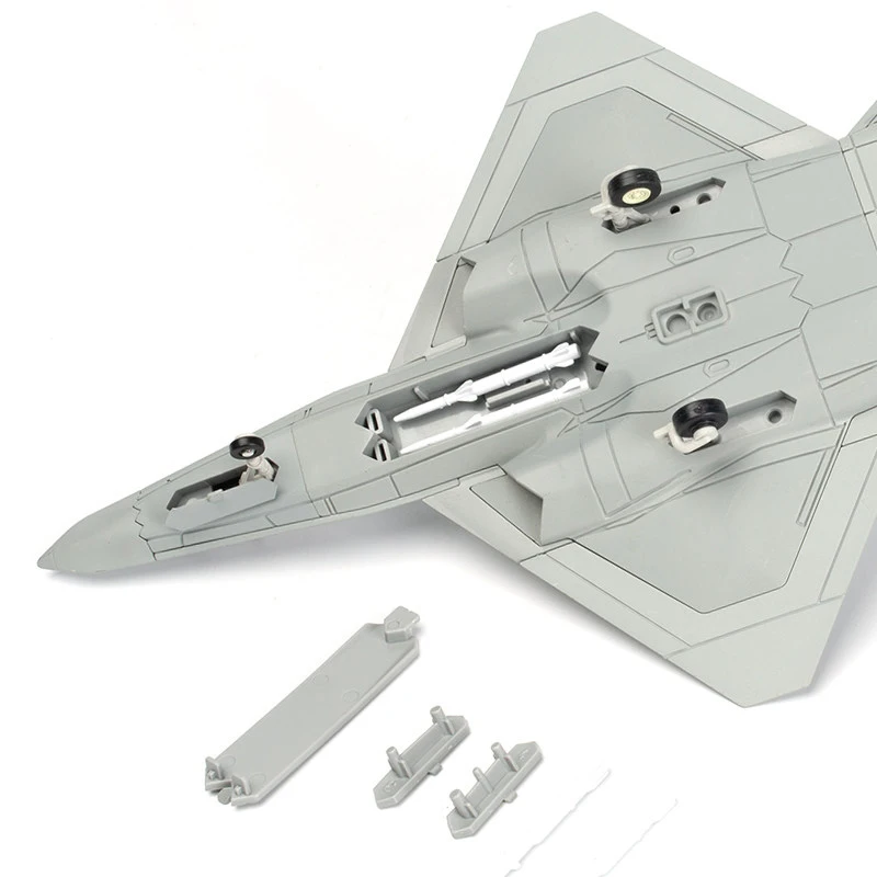 1:72 현대식 창의적인 군사용 YF-23 스텔스 블랙 위도우 전투기 무기 장난감 항공기 모델 조립 블록 장난감
