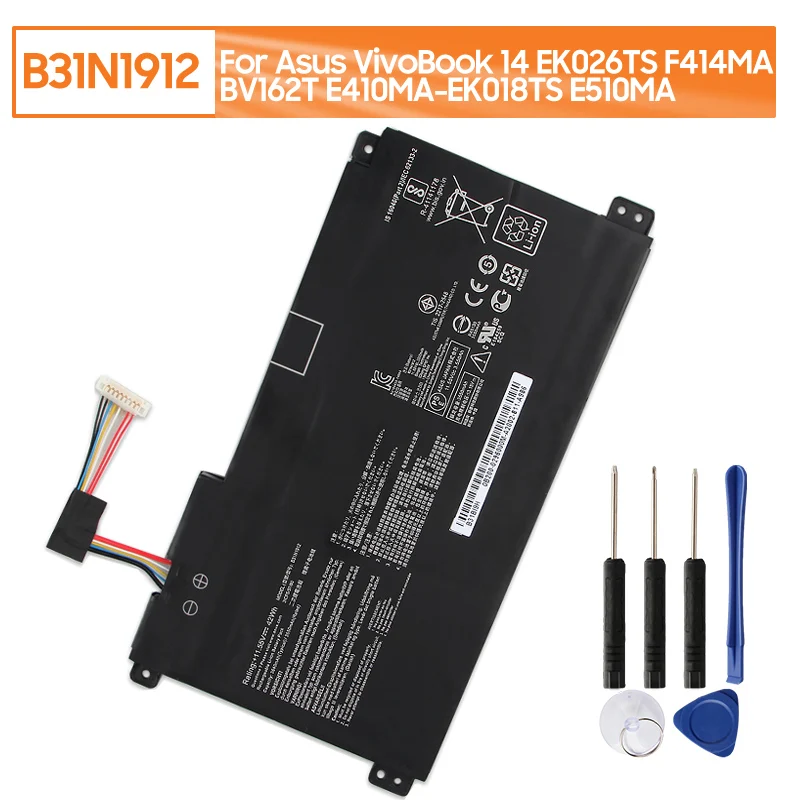 

Replacement Battery B31N1912 For Asus VivoBook 14 E410MA-EK018TS EK026TS BV162T F414MA E510MA EK017TS L410MA 0B200-03680200