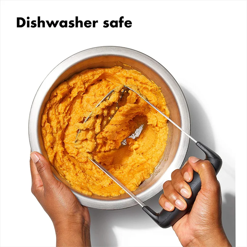 Stainless Steel Potato Mud Masher Food Mud Handheld Machine For Smooth Mashed Pumpkin Kitchen Cooking Accessories