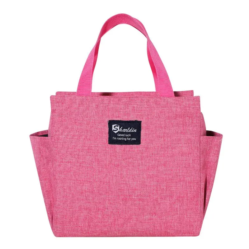Compact Double Pocket Insulated Aluminum Foil Lunch Bag