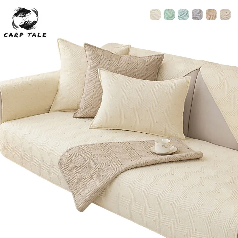 

Anti-slip Sofa Cover Solid Color Modern Living Room Combination Sofa Cushion Cover Furniture Dust Protection Couch Slipcovers