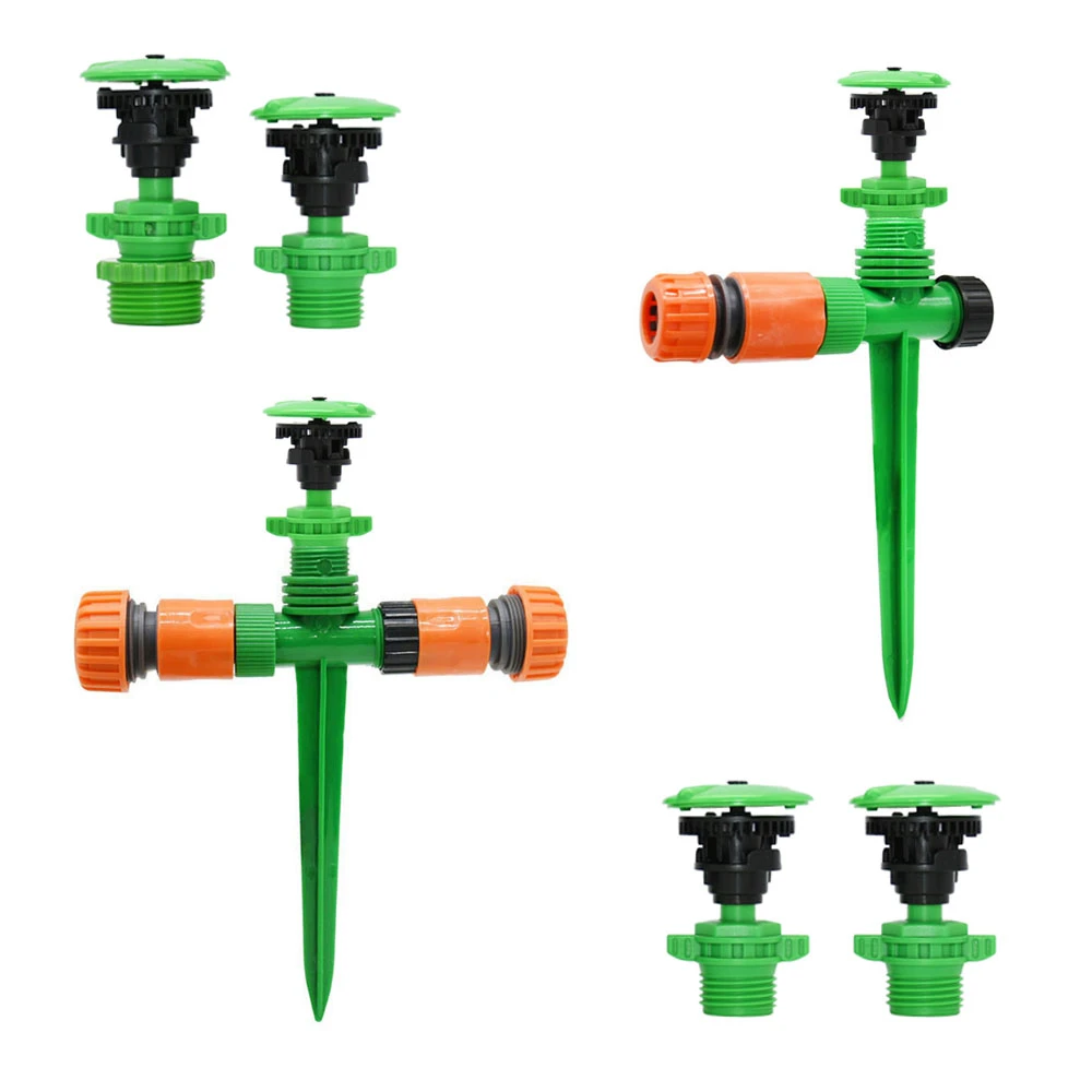 1/2 3/4 Inch Thread Garden Irrigation Water Sprinkler With Support 360