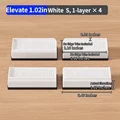 White Rect.S 4pcs