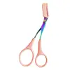 Eyebrow Trimmer Scissor Colorful Stainless Steel With Accessories Makeup Removal Hair Shaping Comb Shaver Grooming M6B4 4