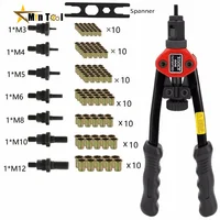 M3-M12 BT-606 Riveter Gun Tool Riveter Interchangeable Mandrel Insert Threaded Nut Rivet Drilling Rivet Hand Tool 2