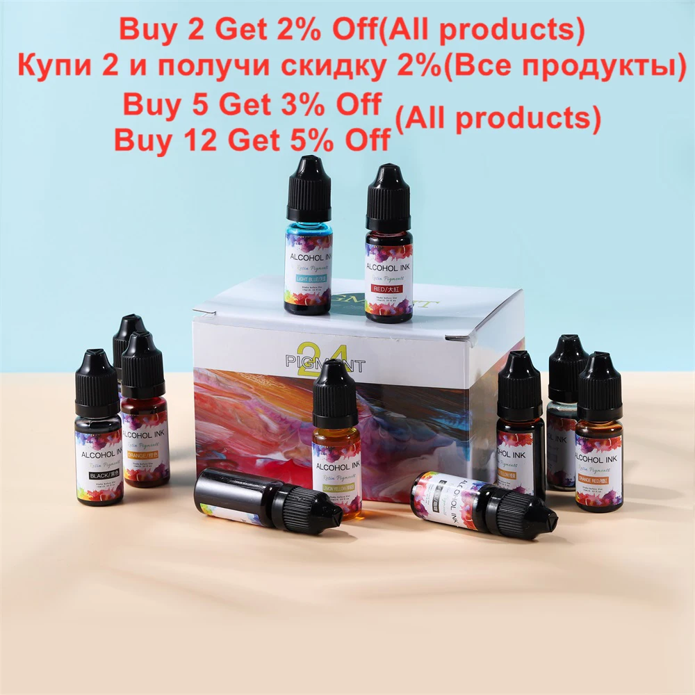 6-26 Colors Epoxy Resin Pigment Dye Kit Mica Powder Epoxy Resin Mold Liquid Colorant DIY Art Resin Jewelry Crafts Making Tools