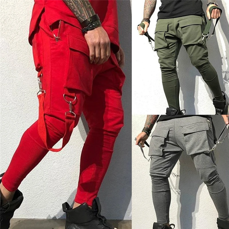 plus size harem pants 2021 Men Streetwear Pants Black Harem Pants Light Men Punk Pants Ribbons Casual Slim Jogger Pants Men Hip Hop Trousers black harem trousers