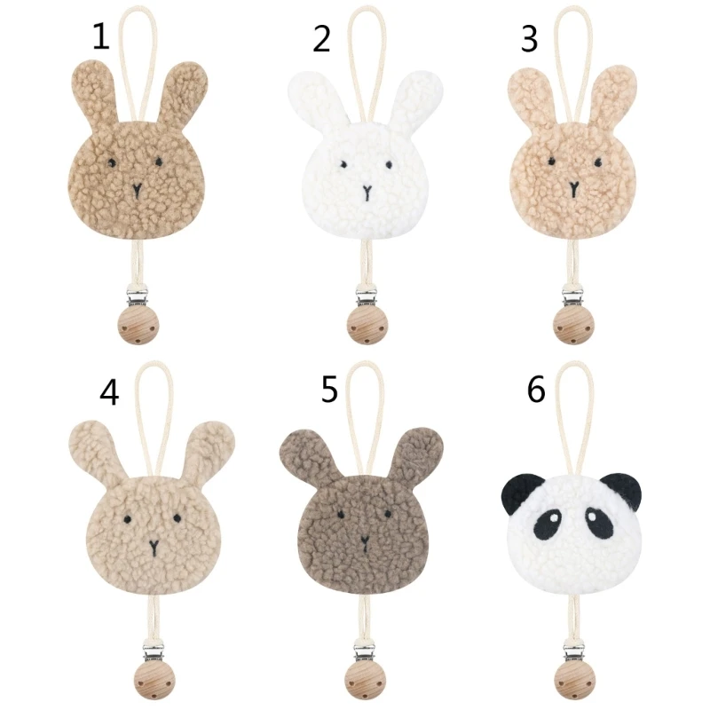 Cute Animal Baby Ciuccio Strap Infant Neonato Ciuccio Clip Chain Dummy Capezzolo Holder Hanging Ornament Shower Gift