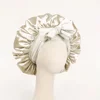 Satin Bonnet Silk Bonnet Adjustable Bonne For Sleeping Hair Bonnet With Tie Band Bonnets For Women Men 3