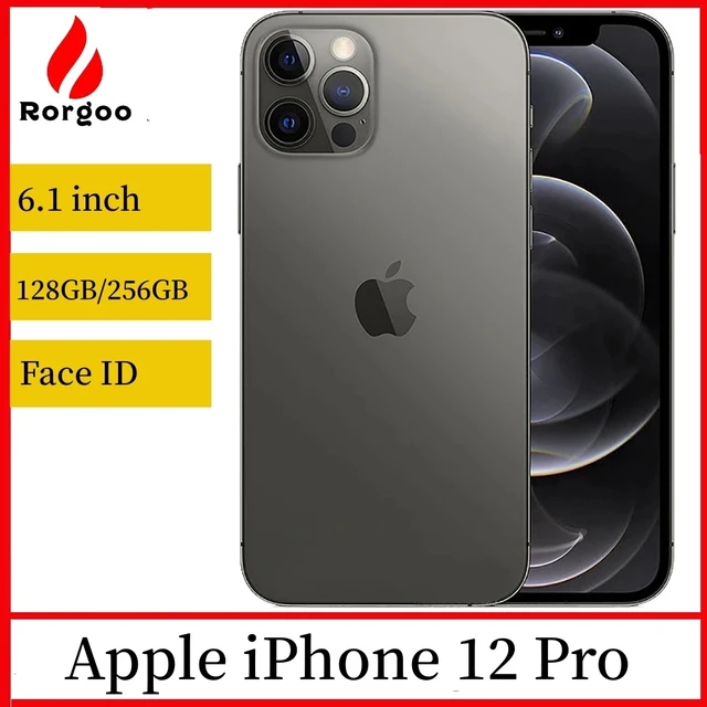 Apple iPhone 12 Pro 12pro 128/256/512GB ROM 6.1" Original Cell OLED RAM 6GB A14 Bionic IOS Face ID NFC Unlocked 5G Mobile phone