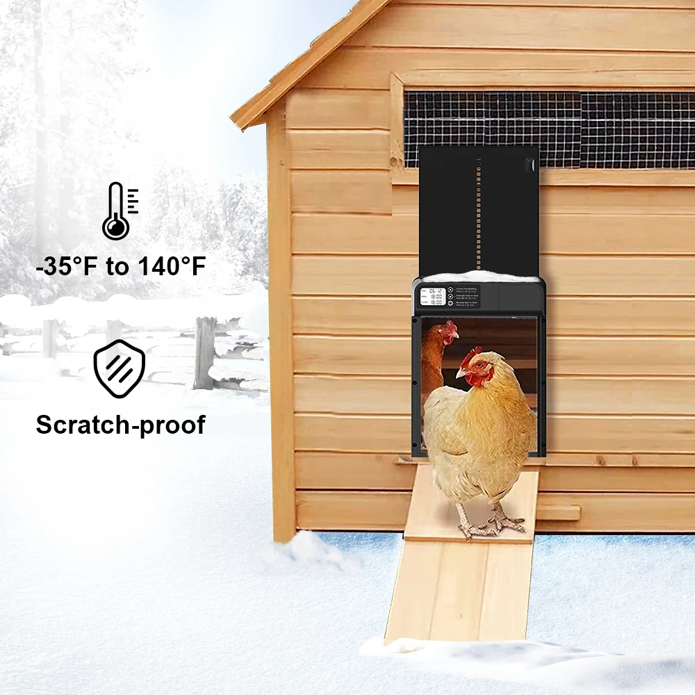 Chicken Coop Door Chicken Coop Door Opener 1pc Automatic Multi-mode Gate Timer Control Battery Operated