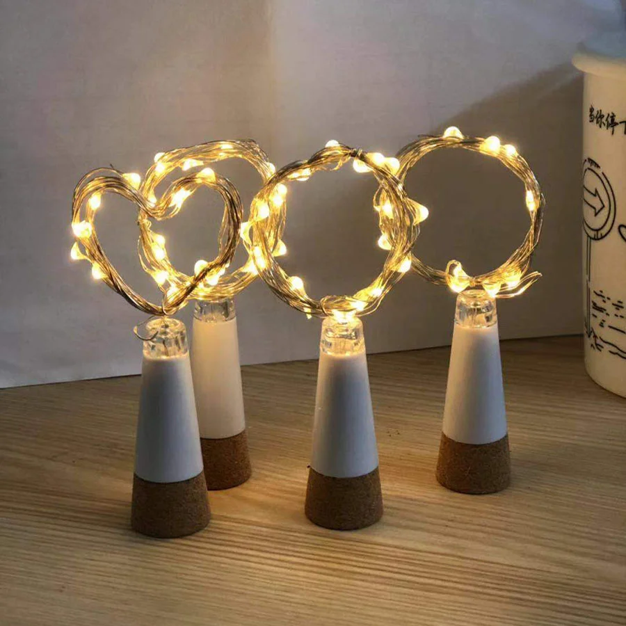 Wine bottle lights fairy string lights fairy lights 1PC 2M 20LED USB rechargeable