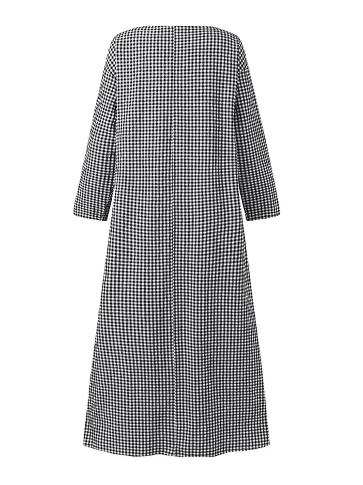 Acquista ZANZEA Abito Lungo Estivo Da Donna, Casual, A Maniche Corte - Foto 7