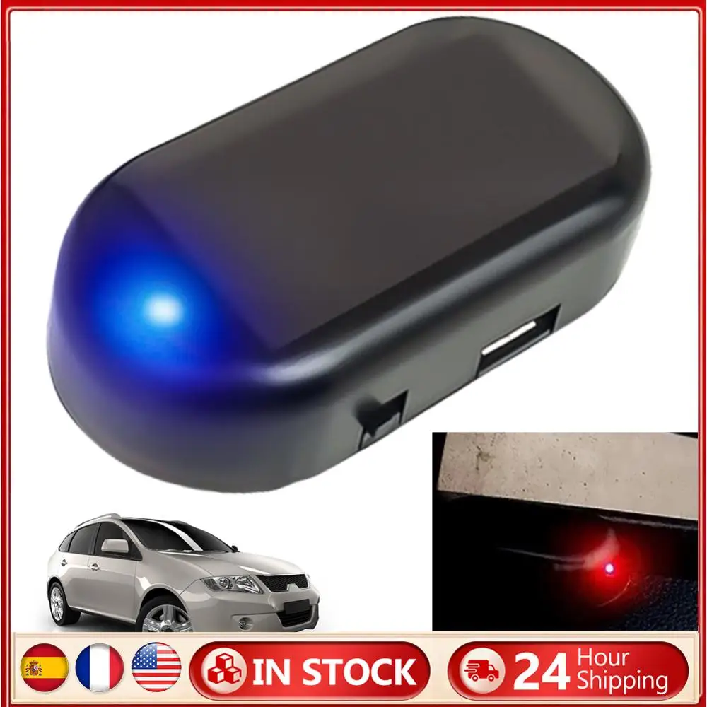 Solar Powered Wireless Anti Theft Car Warning Light