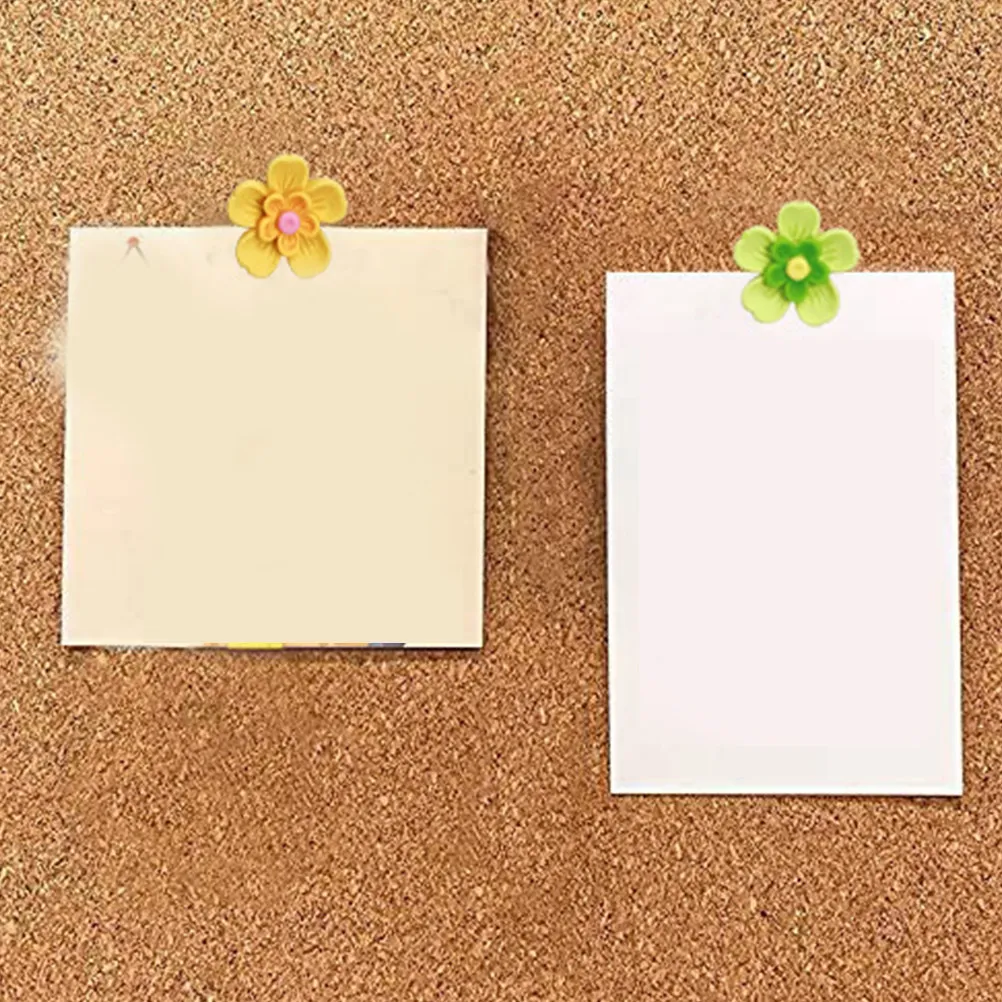 15Pcs 꽃 모양의 엄지 손가락 못 다기능 푸시핀 사무실 홈 코르크 보드 용품지도 장식을위한 섬세하고 컴팩트 한 핀