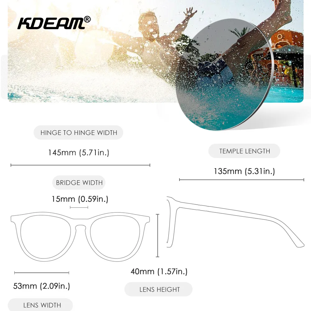 KDEAM Vintage Women's Polarized Sunglasses - Stylish Sun-Filtering Eyewear