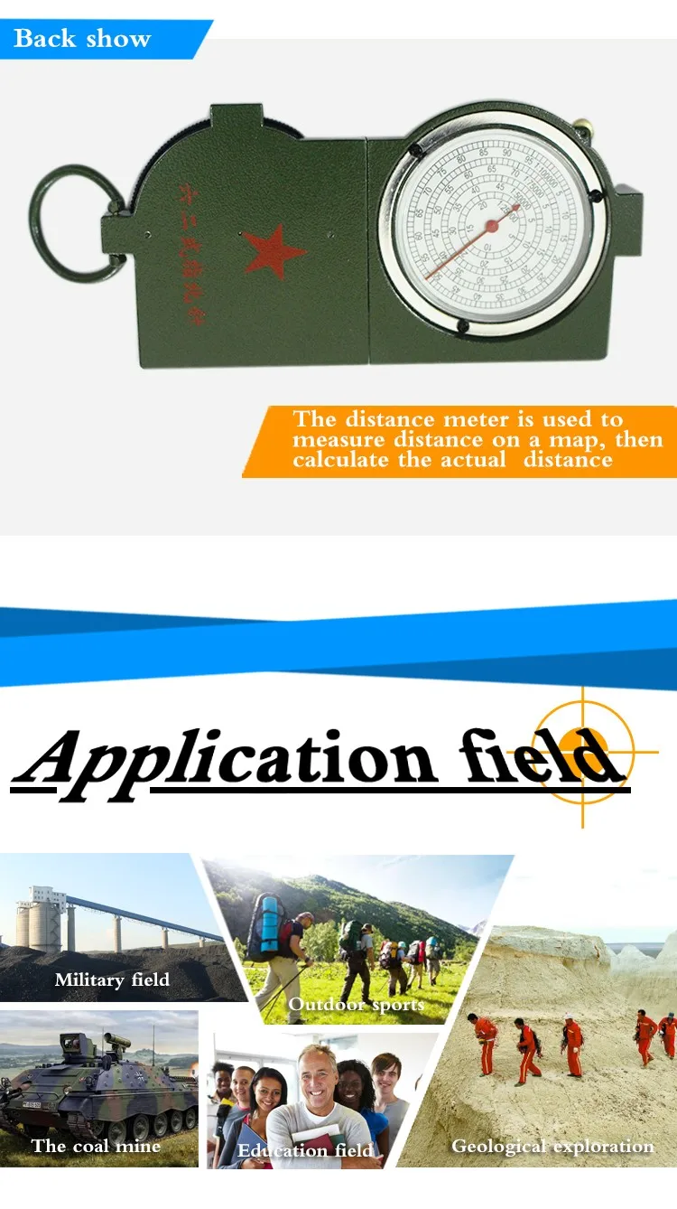 New Type 62 Compass DQL-7 Green Metal Aluminum Compass DQL-7