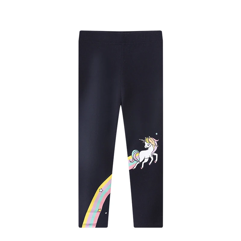 

Casual Leggings for Kids Girls Leggings Cotton Trousers Kids Cartoon Rainbow and Unicorn Pants Baby Clothes