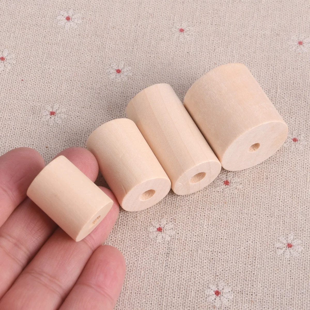 20 Perline Di Legno Naturali 25 Mm | Sfere In Legno Non Laccate | Foro 10 Mm | Ideali Per Fai Da Te, Gioielli, Pittura E Decorazioni - 5