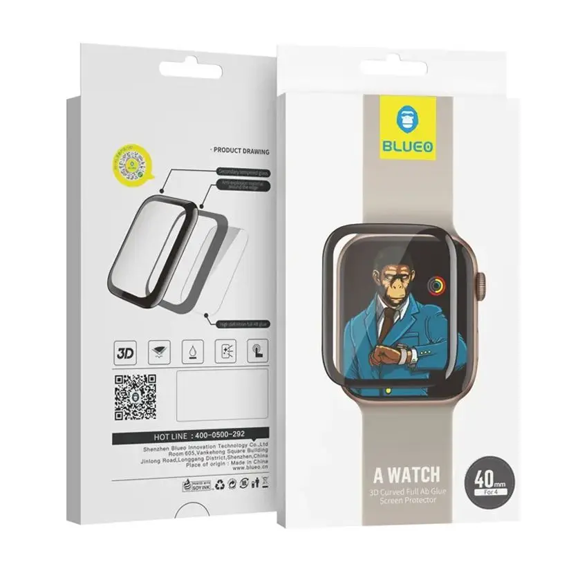 

Защитная пленка Blueo для Apple Watch, PMMA, 4, 5, SE, S6, 40 мм, 44 мм, 41 мм, 45 мм