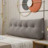 Home Bedroom Triangle Bedside Filling Cushion Removable Washable Sofa Bed Back Support Tatami Pillow Lumbar Backrest 100/200cm 1