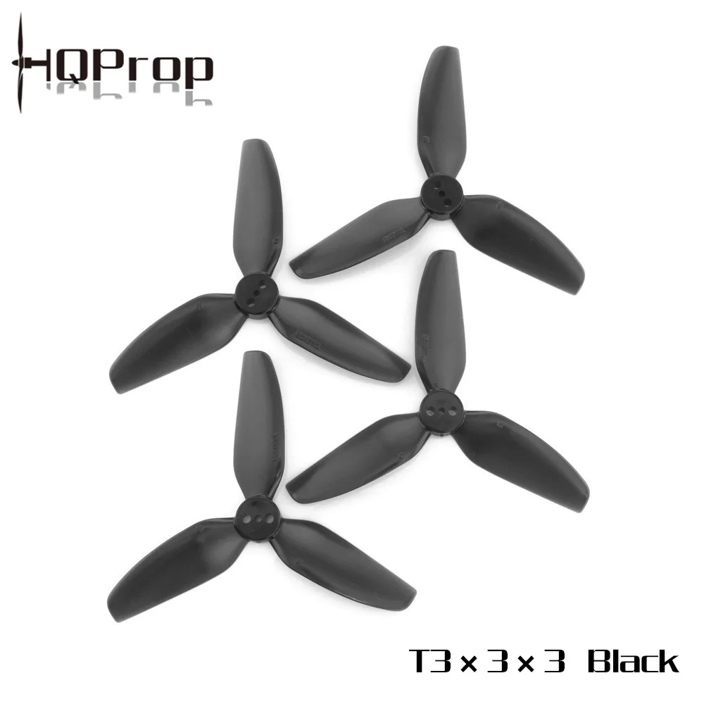 HQProp T3X3X3 3-Inch Propeller Set, Compatible with 3" FPV Drones, Triple-Blade
