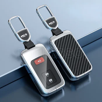 Portachiavi per auto in lega per Toyota Aqua RAV4 Land Cruiser Camry Prado Corolla Prius Cover Keyless Remote Fob 2 3 4 Button 2013 2014 2 Portachiavi per auto in lega per Toyota Aqua RAV4 Land Cruiser Camry Prado Corolla Prius Cover Keyless Remote Fob 2 3 4 Button 2013 2014 - Portachiavi per auto in lega per Toyota Aqua RAV4 Land Cruiser Camry Prado Corolla Prius