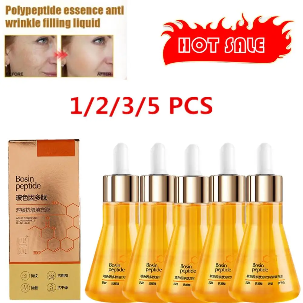 50ml Bosin Peptide Reversal Serum Palmitoyl Peptide Stimulates And Filling Liquid Dissolving Wrinkle Collagen Oil