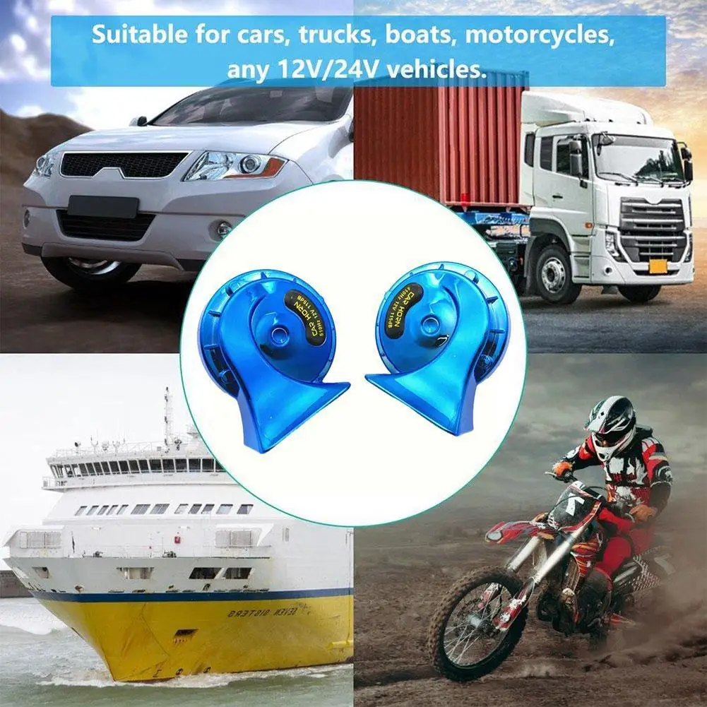 Universal 12V Electric Snail Horn for Motorcycle Car Auto Acc H7U9 car siren horn car air horn motorcycle horn air horn train horn waterproof horn air raid siren horn midrange horn
