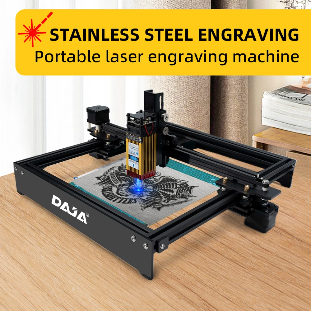 DAJA M3 Laser Engraver Engraving All Material Dual Laser Heads for Metal  Paper Glass Plastic Leather Woodworking Cutting Machine