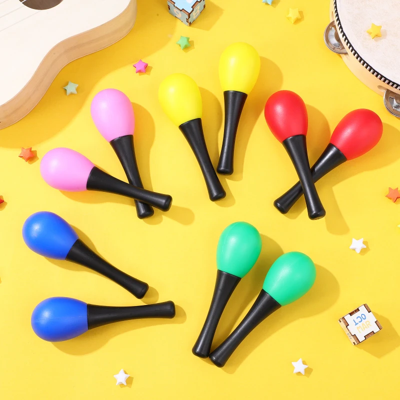 10 Pcs Maracas Percussion Instrument Small Sand Hammer Training Sand Hammer Festival Maracas