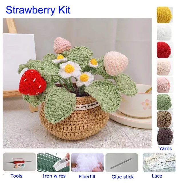 Harvey Plant-Kit de Crochet Fait à la Main pour Femme, Fil de Laine,  Matériel de Bricolage, Cadeau, Livraison Directe - AliExpress