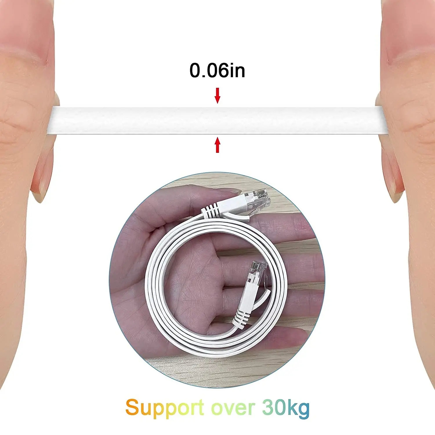 Cat6 이더넷 케이블 인터넷 LAN 네트워크 플랫 RJ45 컴퓨터 이더넷 패치 케이블 코드 0.1m 0.2m 0.3m 50m 이더넷 케이블 Cat 6
