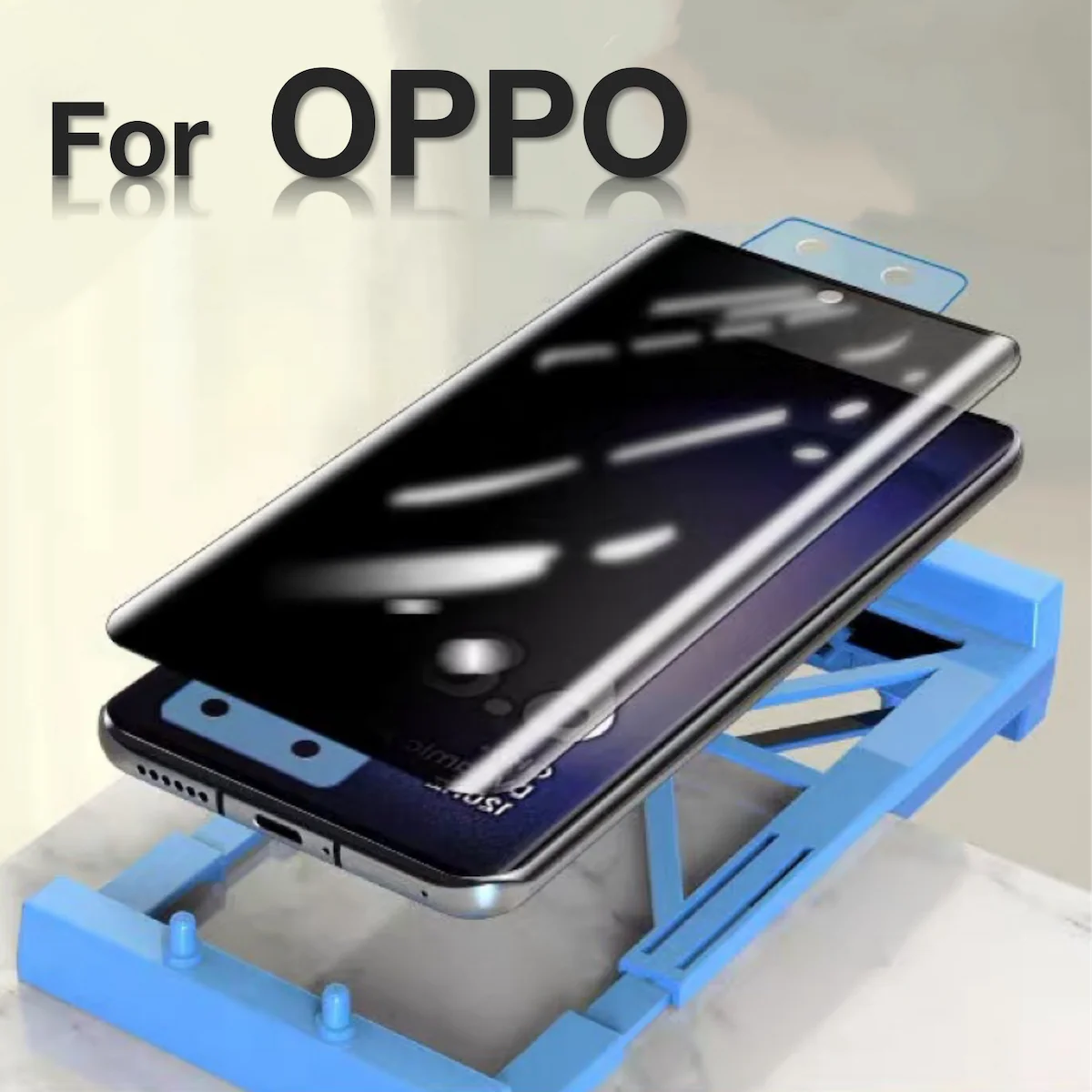 

for OPPO Reno 10 9 8t 6 5 4 3 Pro Plus Find X6 X5 X3 X2 Pro Screen Protector Explosion-proof Glass Protective with Install Kit