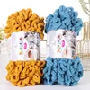 1Pc 100g Polyester Thick Yarn for Knitting DIY Finger Loop Yarn Hand Knitted Home Pillow Blanket Circle Line Chenille Yarn 3