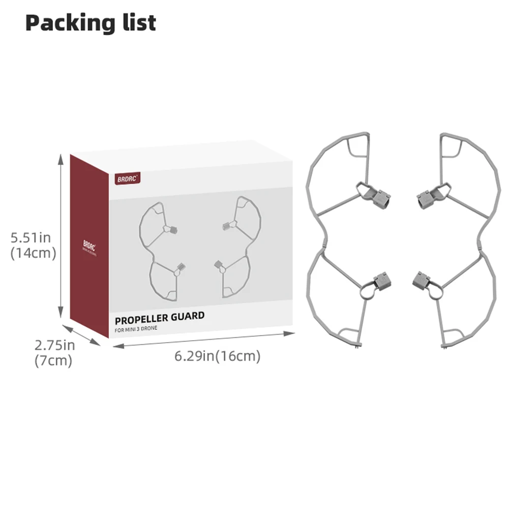 Propeller Protective Ring Lightweight Propeller Blade Protection Anti-collision Drone Accessories for DJI Mini 3/Mini 3 Pro