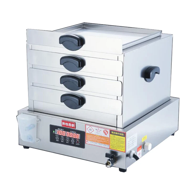 3 Layers Electric Steamer Drawer Type Multifunction Steamer Steamed Vermicelli Roll Rice Noodle Steaming Machine 3