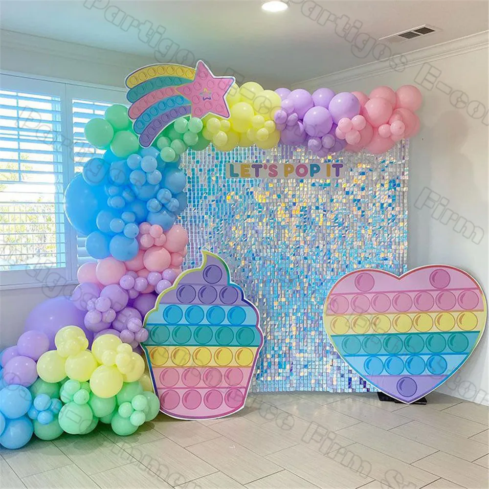 Pastel Rainbow Pop It Birthday Welcome Sign, Fidget Toy Party Popit  Birthday Welcome Poster, Teen Girl Pastel Rainbow Party Decorations by  Young at Heart Parties