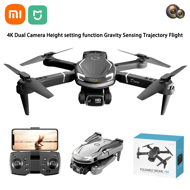 

Xiaomi Mijia V88 Drone 4k Professional Aerial Photography HD Remote Control Airplane Dual-Camera Trajectory Flight Fixed-Height