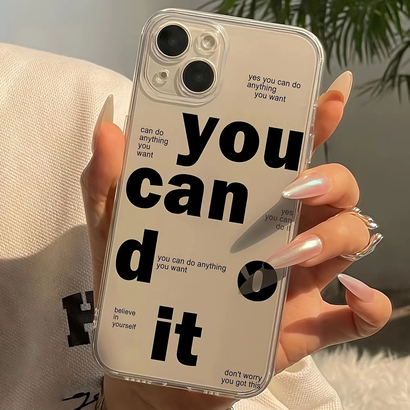 Inspirational Y2K Clear Soft TPU Phone Case