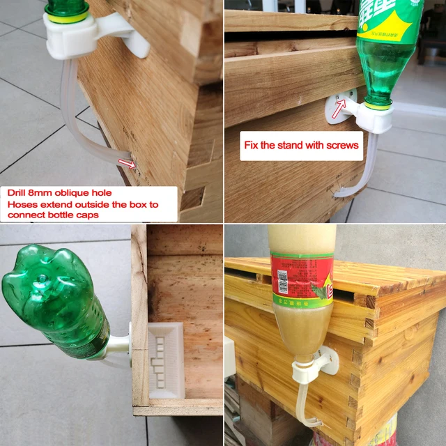 Apikultúra Ivóvíz Méhek Cukor Adagoló Méhész Mézes Etetőberendezés A Méhkas Méh Kiegészítő Eszköz Kinyitása Nélkül - Image 4