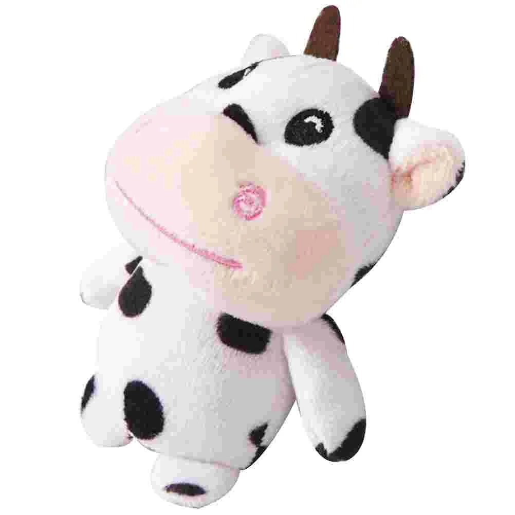 

Couples Gifts Stuffed Animal Key Ring Cartoon Plush Cow Pendant Key Chain Wallet Key Ring Decoration Handbag Pendant