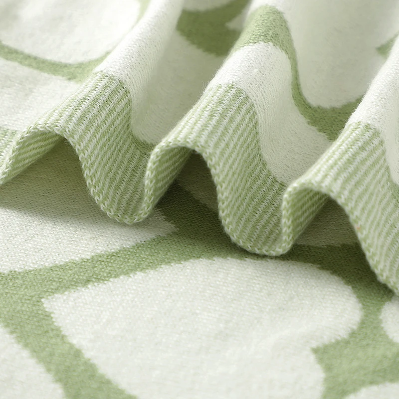 Newborn Baby Blankets Swaddle Wrap 90*70cm Cotton Knit Infant Soft Reversible Stroller Nursery  Bedding Cradle Quilt All Seasons 4