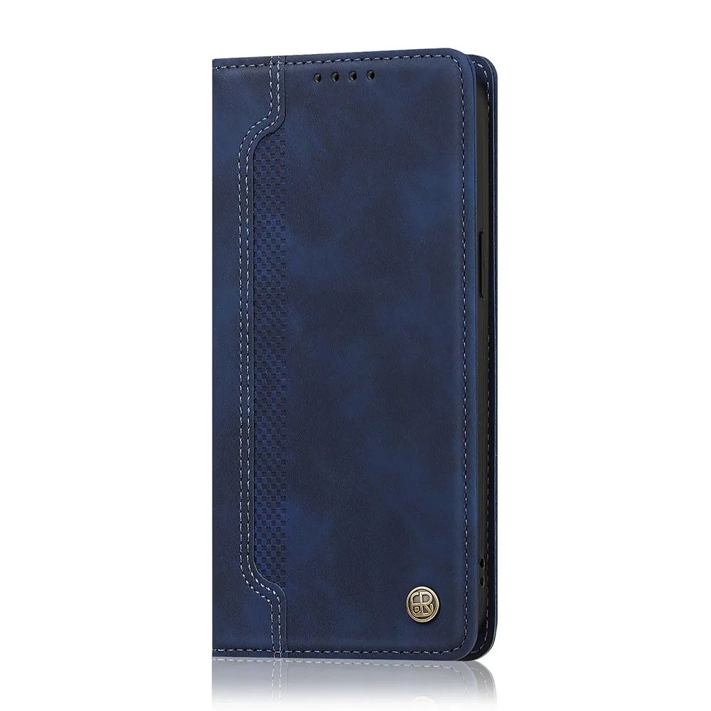Premium Magnetic Leather Flip Wallet Case - Durable Back Cover