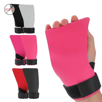 A Pair of Kevlar Rubber NO-hole Hand Grips for Crossfit Pull-ups Cross Training Gymnastics WODS Palm Protector No Need Magnesium