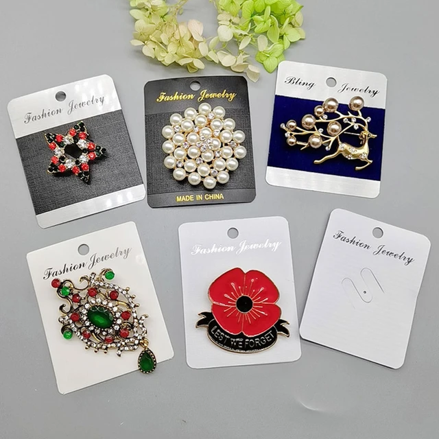 100pcs/Spot/mini card, hand DIY jewelry tags, earrings, hangtags,brooch,  necklace display tags clothes paper tags custom 2019054 - AliExpress