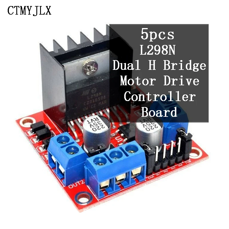 Плата контроллера двигателя L298N L298 модуль для Arduino Dual H Bridge шаговый двигатель