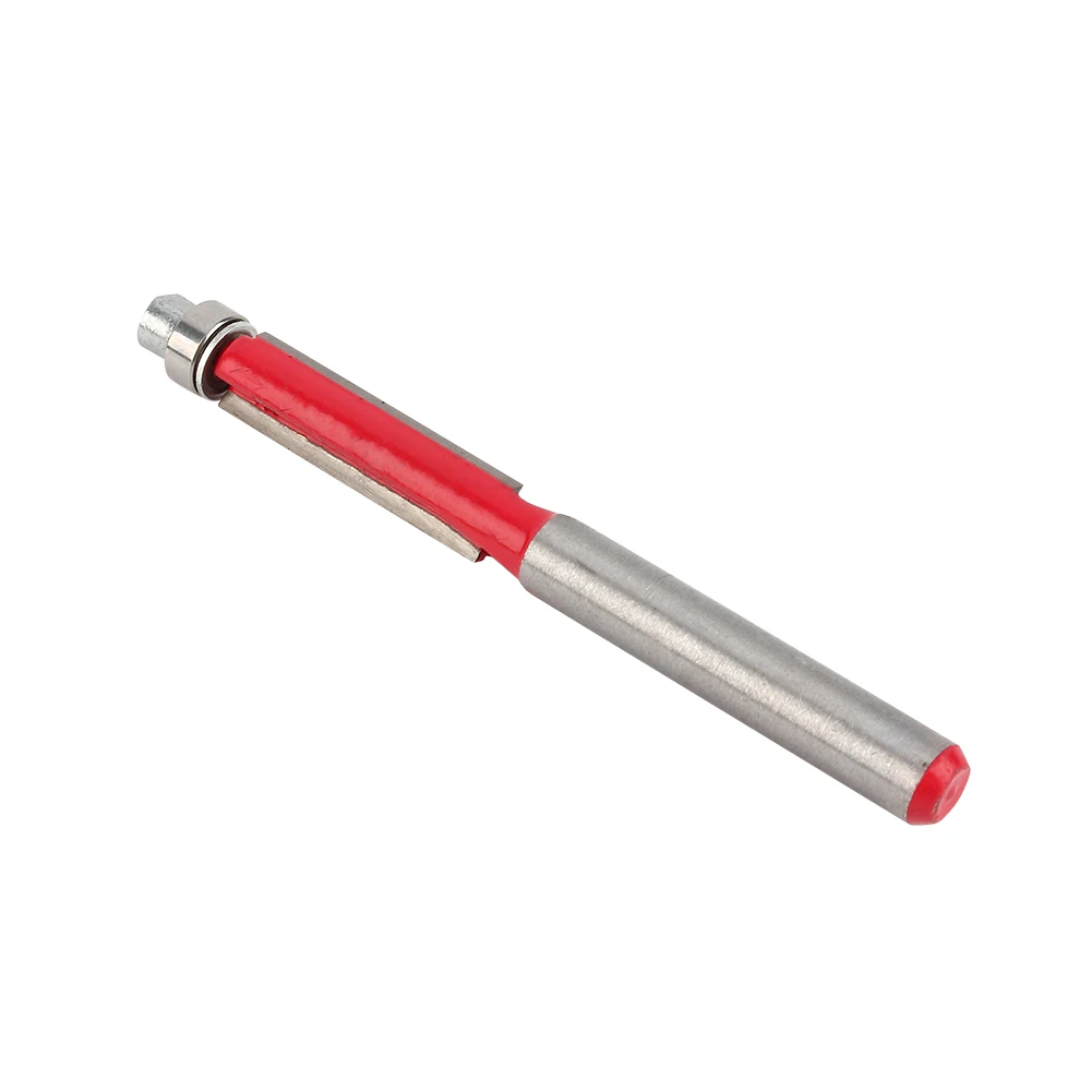 1/4"End Dual Flutes Straight Shank Trim Router Flush Trim Cutter Bit Tool