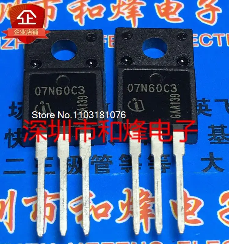 

(20PCS/LOT) 07N60C3 SPA07N60C3 TO-220F 650V 7.3A New Original Stock Power chip